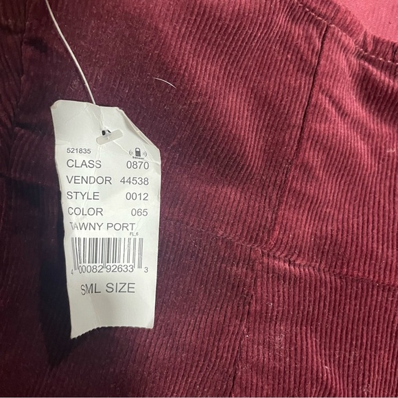 Pacsun Burgundy Mini‎ Corduroy Dress Adjustable Spaghetti Straps, Small YTK - Picture 3 of 6